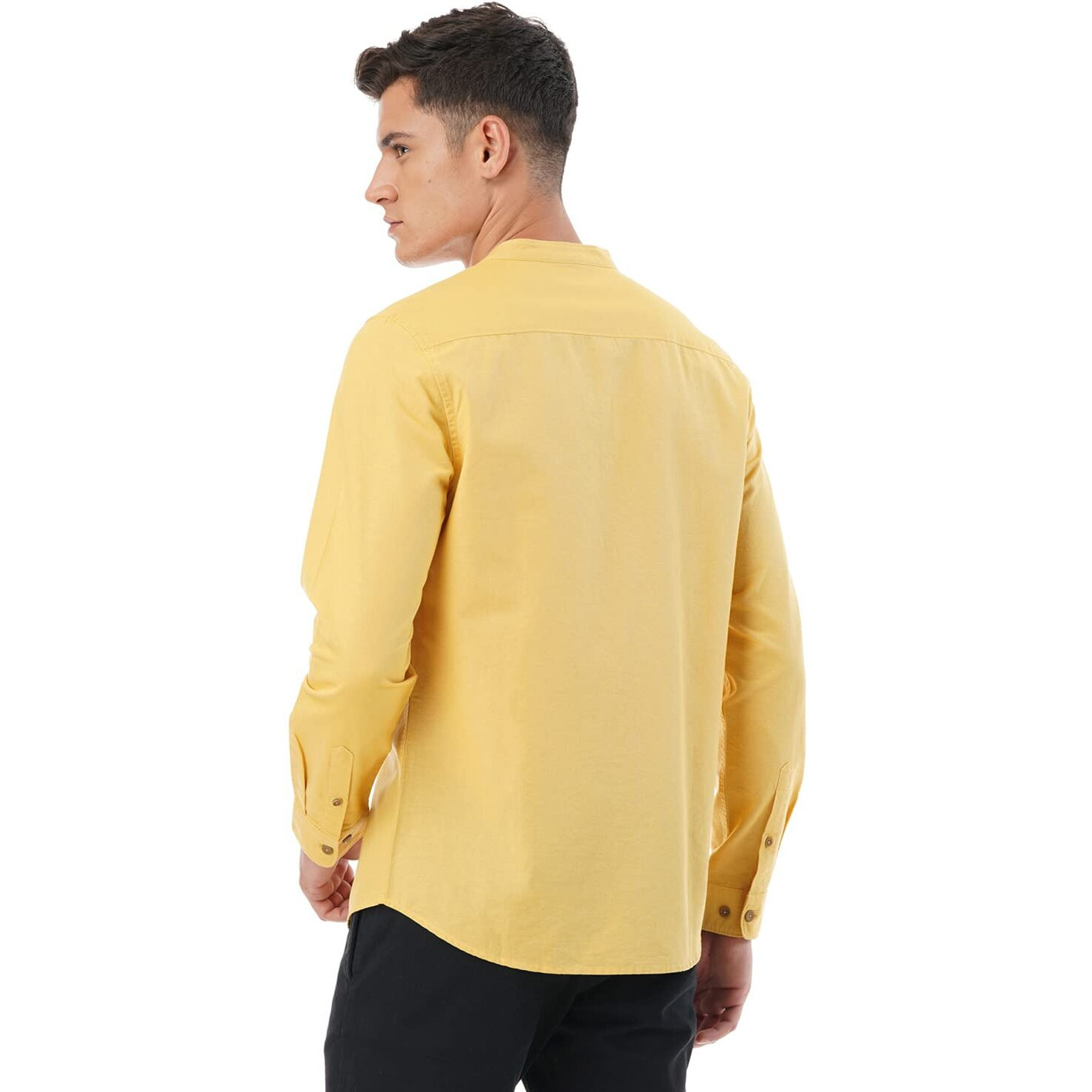 FYLTR Men's Solid Slim Fit 100% Cotton, Linen Look Casual Shirt