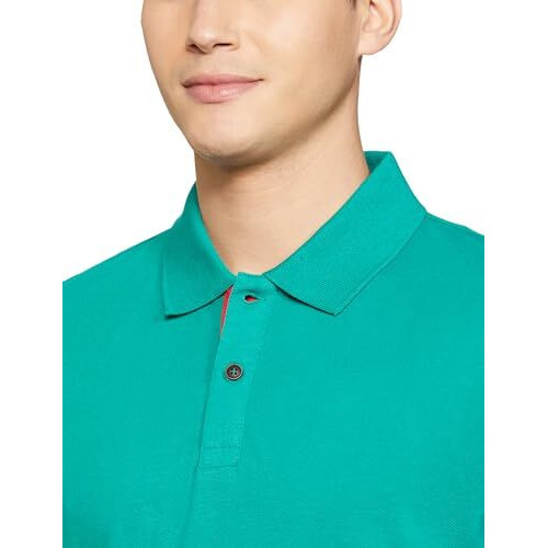 FYLTR Men's Solid Regular Fit Polo Shirt (FYLSS23MP-005_Legion Teal XL)