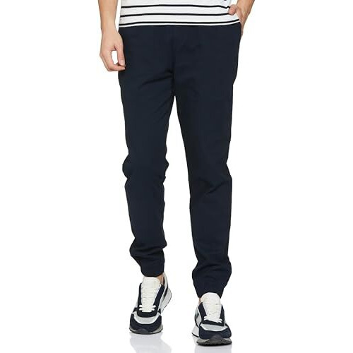 FYLTR Men's Taper Fit Stretch Cotton Joggers with Elasticated Waistband & Drawstrings