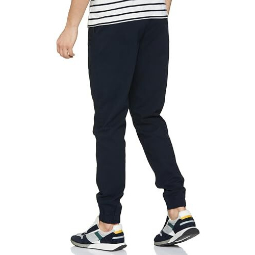 FYLTR Men's Taper Fit Stretch Cotton Joggers with Elasticated Waistband & Drawstrings