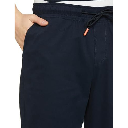 FYLTR Men's Taper Fit Stretch Cotton Joggers with Elasticated Waistband & Drawstrings