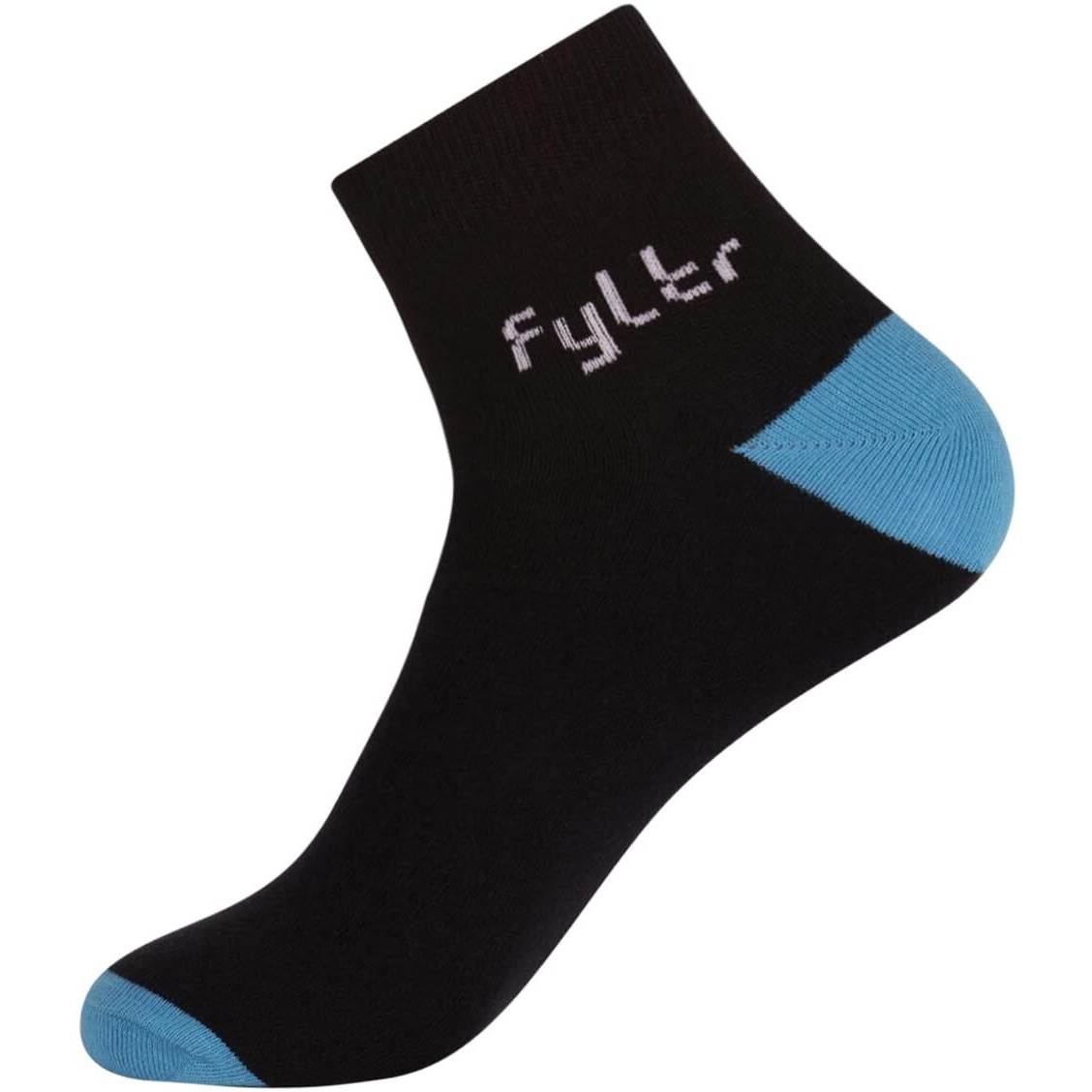 FYLTR Men's Cotton Blend Ankle Length Socks Solid Color | Pack Of 2 | Anti-Microbial | Anti-Odor (Gleaming Orange-Every Ebony), Black,Yellow