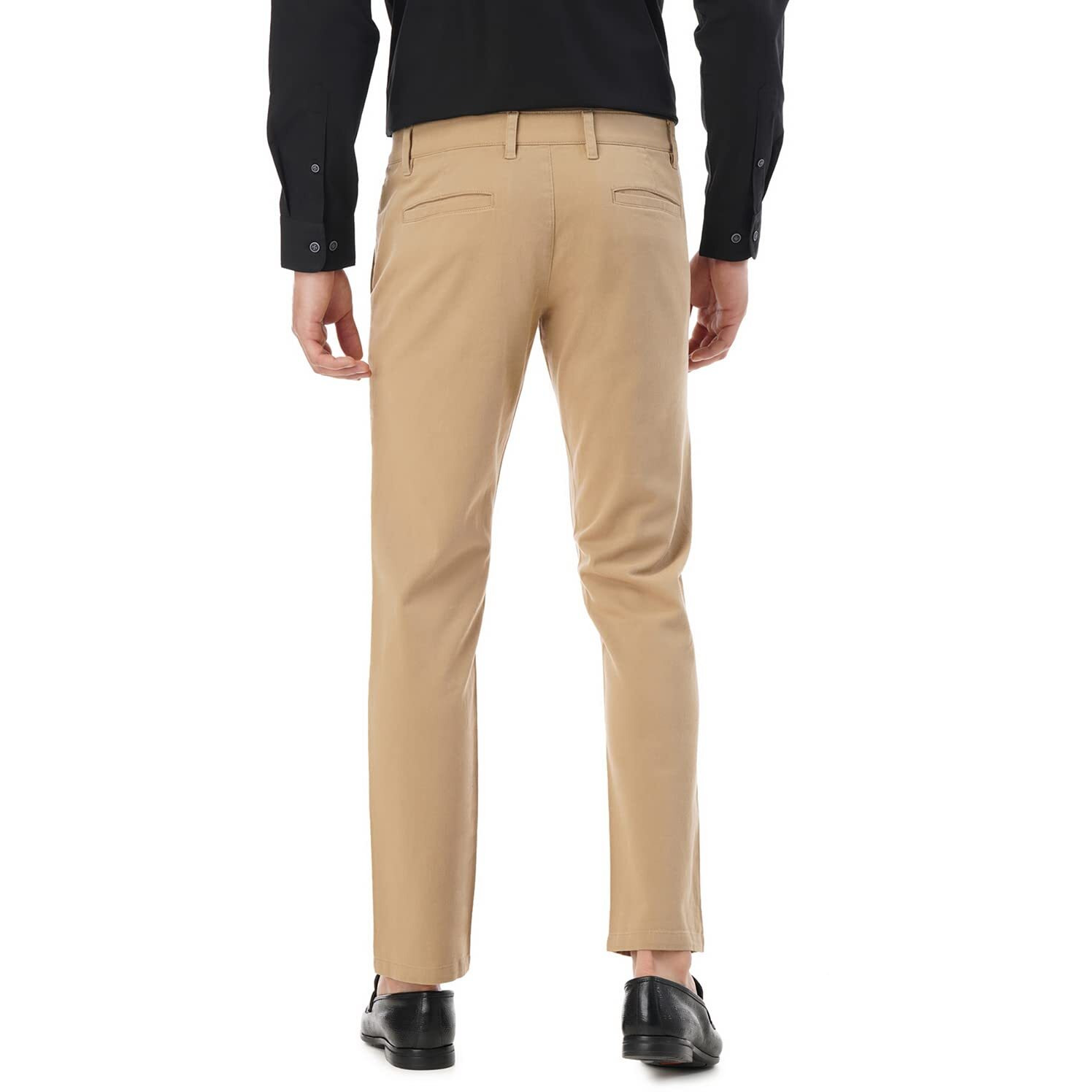FYLTR Men's Regular Khakis (FYLSS23MK-004_Golden Mirage_28)