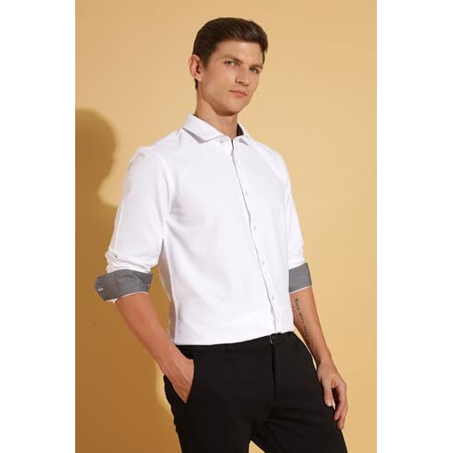 Formal Shirts for Men || Shirt for Men || Men Shirt (in, Alpha, S, Crisp Ivory)