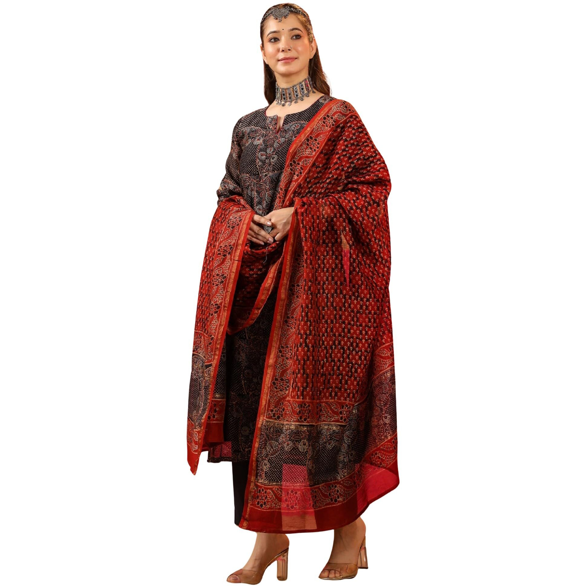 Kurta Set For Women || 3pic Kurta For Women (SSP-244-277-278) (Multicolor, XL)