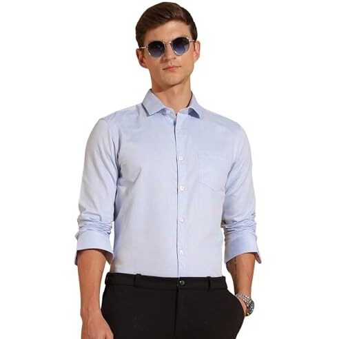 Formal Shirts for Men || Shirt for Men || Men Shirt (in, Alpha, S, Boardroom Blue)