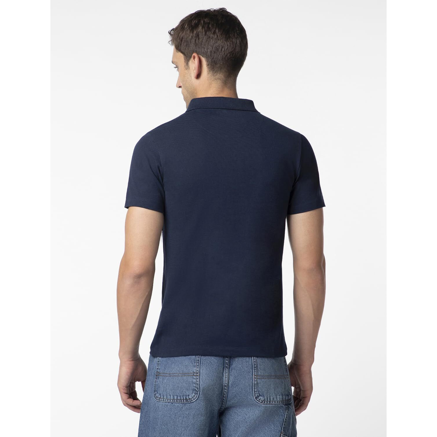 FYLTR Men's Solid Regular Fit Polo Shirt (FYLAW23MP-004_Atlantic Blue XL)