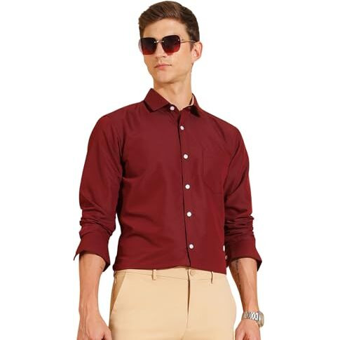Formal Shirts for Men || Shirt for Men || Men Shirt (in, Alpha, 2XL, Garnet Grace)