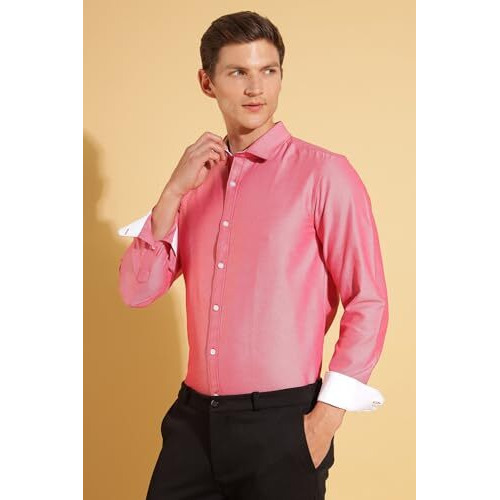 Formal Shirts for Men || Shirt for Men || Men Shirt (in, Alpha, S, Cardinal Red)