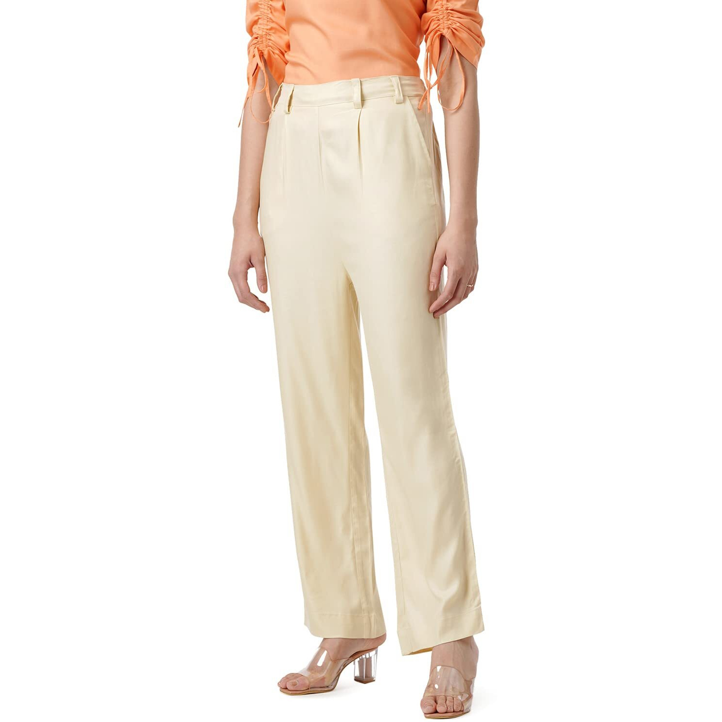 FYLTR Women's Regular Pants (FYLSS23WP-029_Goa Sands_28)