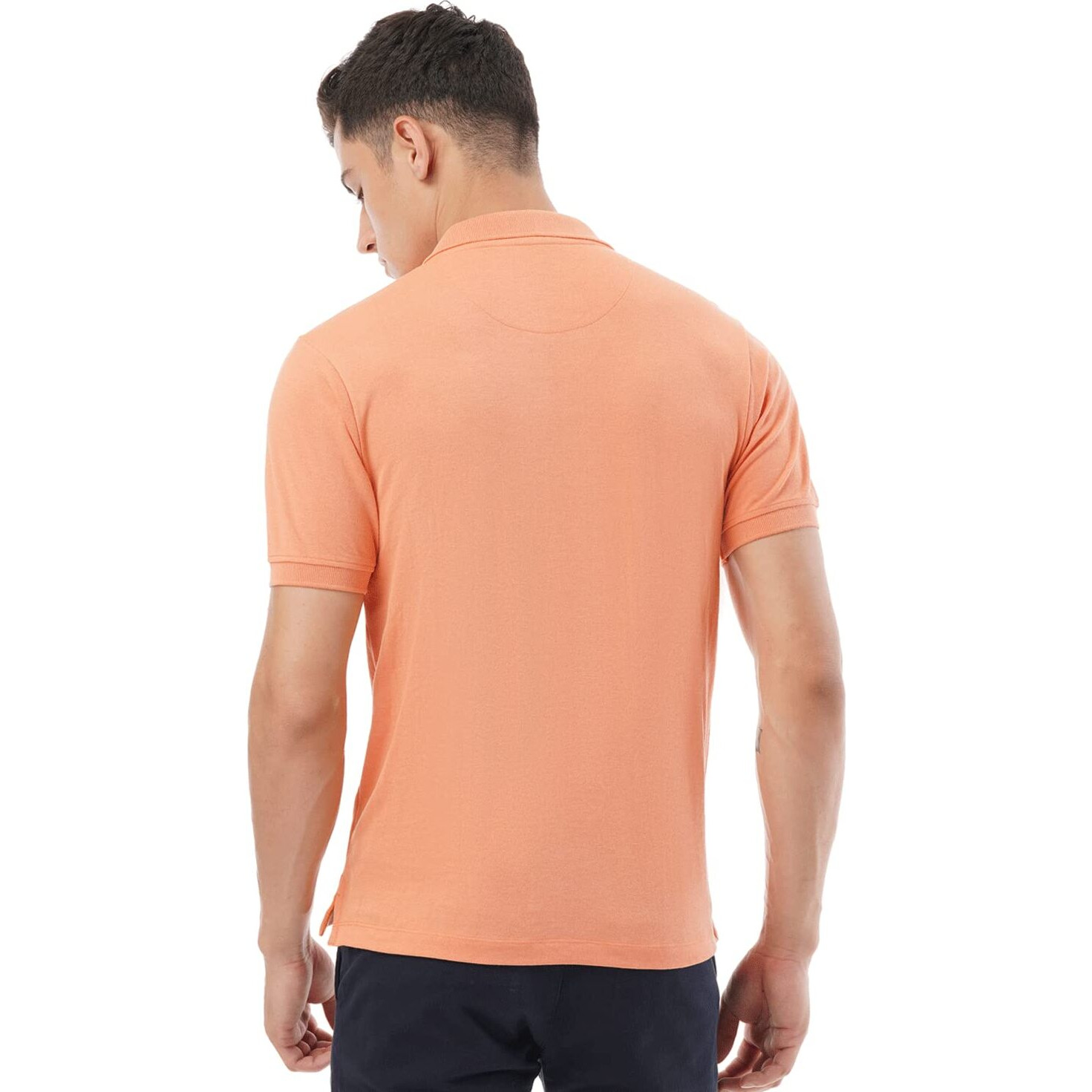 FYLTR Men's Solid Regular Fit Polo Shirt (FYLSS23MP-006_Peach Perfect 2XL)