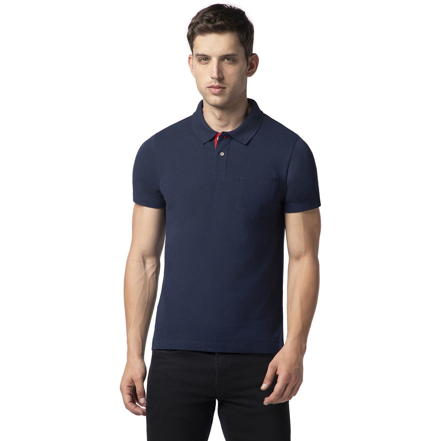 FYLTR Men's Solid Regular Fit Polo Shirt (FYLAW23MP-003_Blue Beats 2XL)