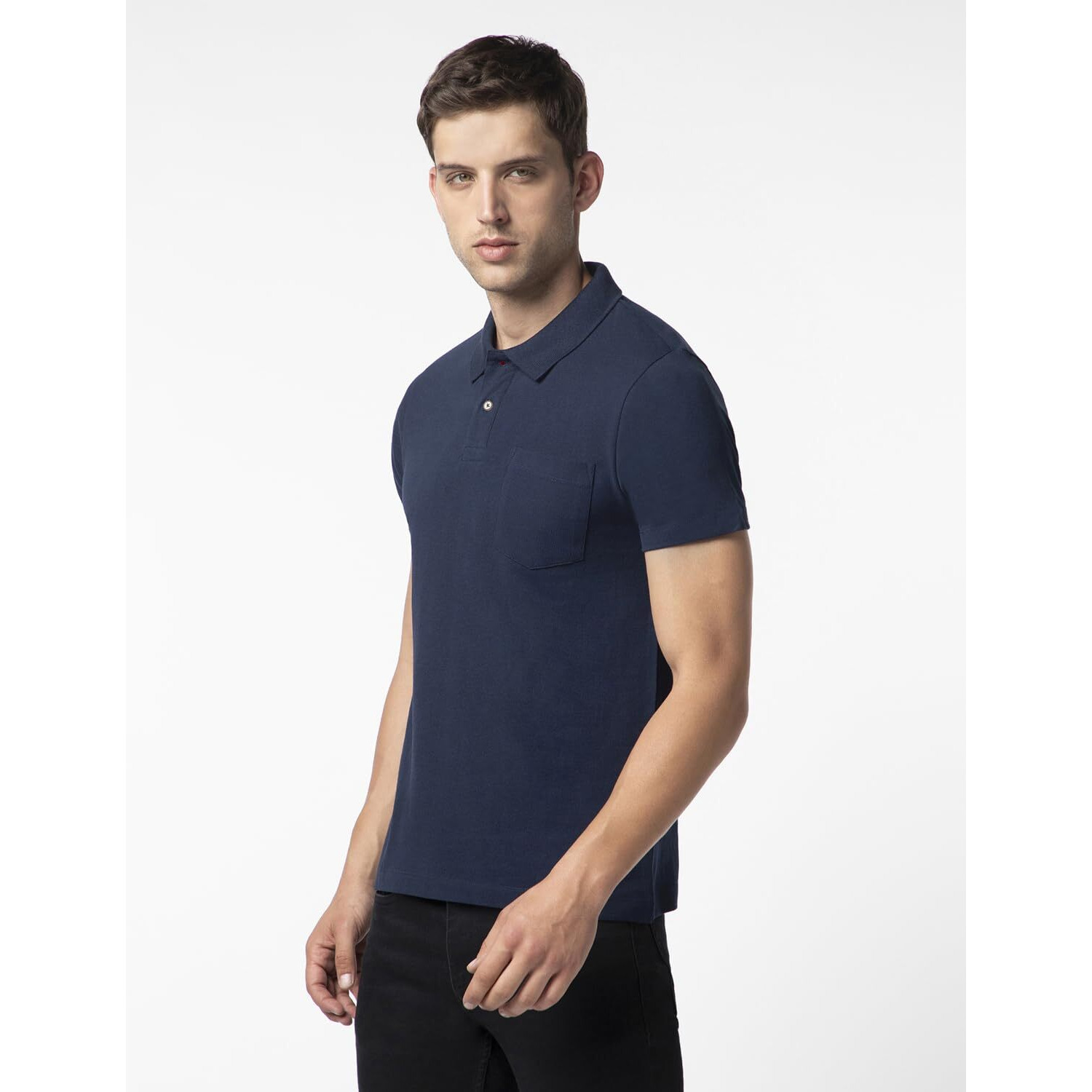 FYLTR Men's Solid Regular Fit Polo Shirt (FYLAW23MP-003_Blue Beats 2XL)