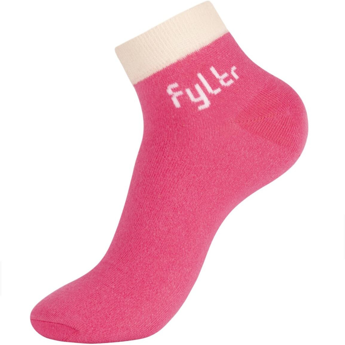 FYLTR Women's Cotton Blend Ankle Length Socks Solid Color | Pack Of 2 | Anti-Microbial | Anti-Odor (Grey-Tastic-Raspberry Rave), Pink,Grey