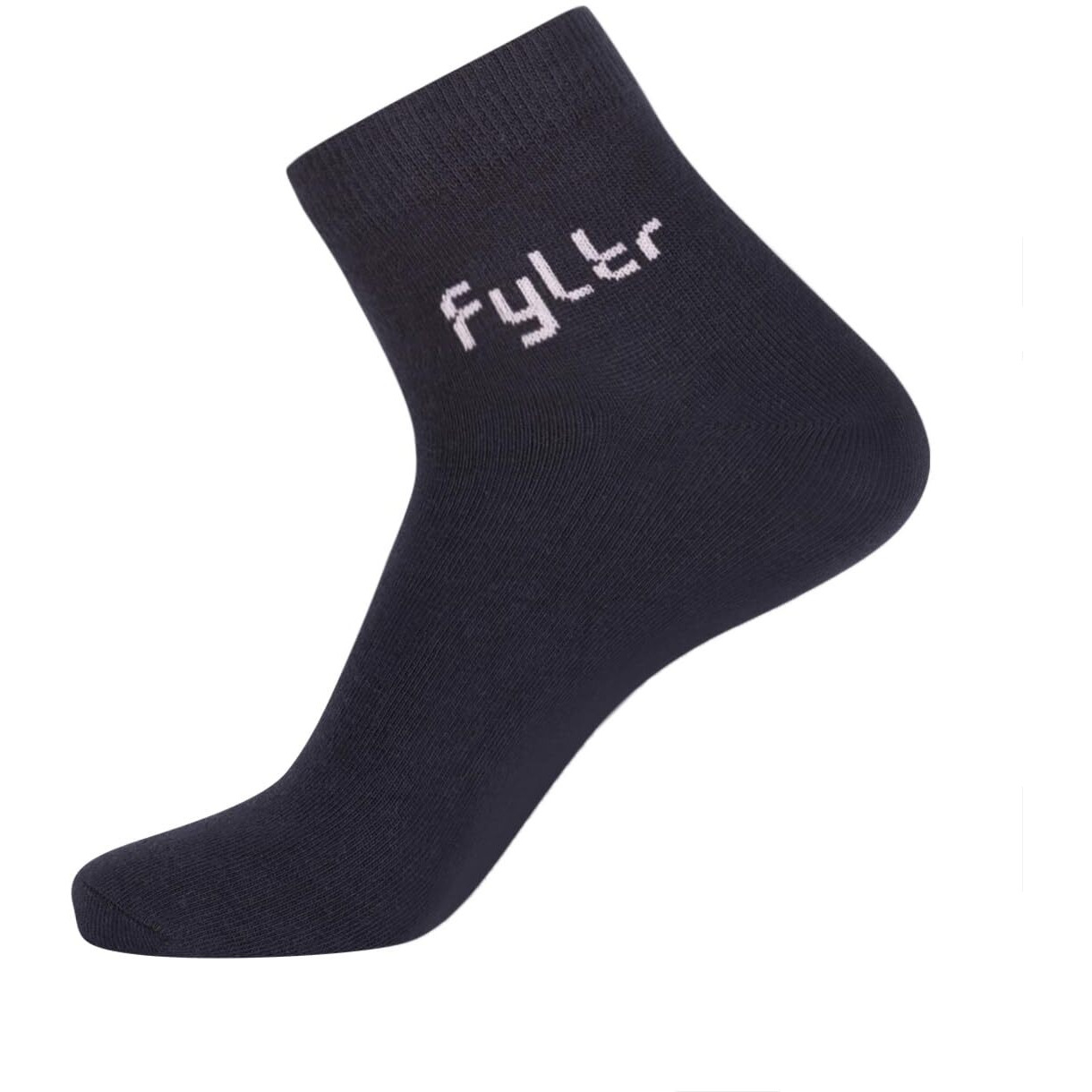 FYLTR Men's Cotton Blend Ankle Length Socks Solid Color | Pack Of 3 | Anti-Microbial | Anti-Odor (Yellow,Black,Grey)