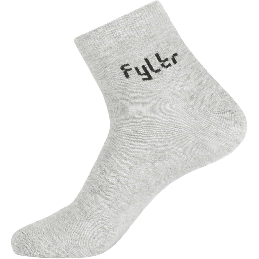 FYLTR Men's Cotton Blend Ankle Length Socks Solid Color | Pack Of 3 | Anti-Microbial | Anti-Odor (Yellow,Black,Grey)