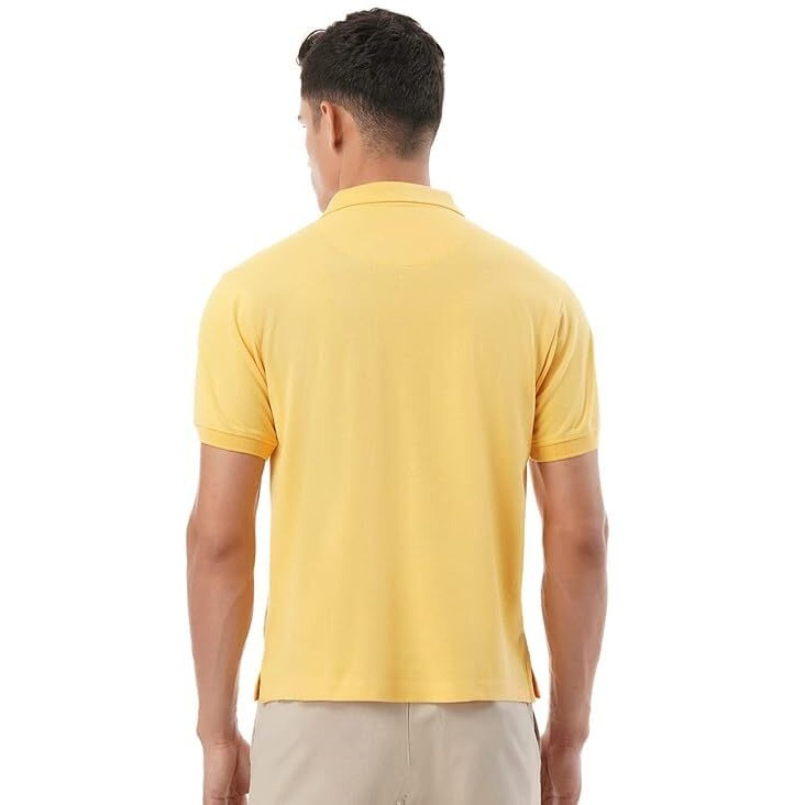 FYLTR Men's Solid Regular Fit Polo Shirt (FYLSS23MP-006_Golden Sunset 2XL)