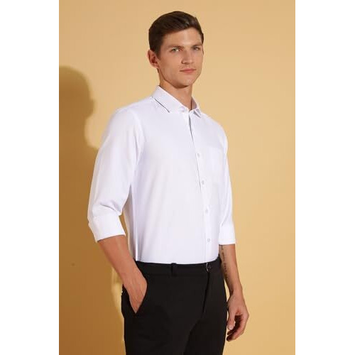 Formal Shirts for Men || Shirt for Men || Men Shirt (in, Alpha, 2XL, Moonlit White-Diamond)
