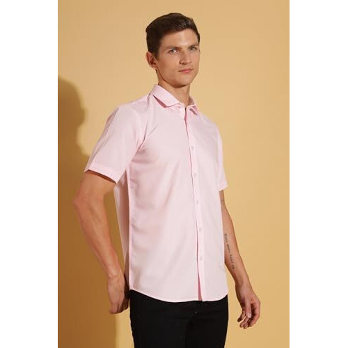 FYLTR Shirts for Men || Half Slevee Shirt || Men Shirt (in, Alpha, L, Pink Punch)