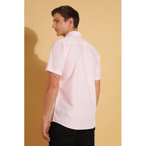 FYLTR Shirts for Men || Half Slevee Shirt || Men Shirt (in, Alpha, L, Pink Punch)