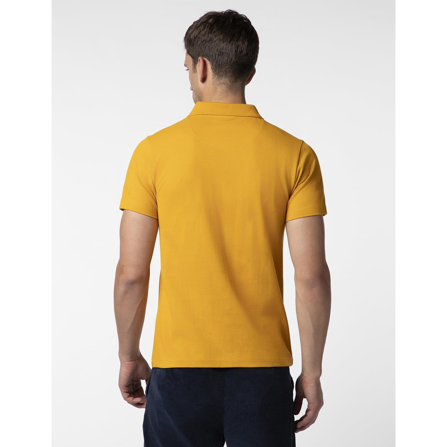 FYLTR Men's Solid Regular Fit Polo Shirt (FYLAW23MP-004_Golden Mustard Yellow M)