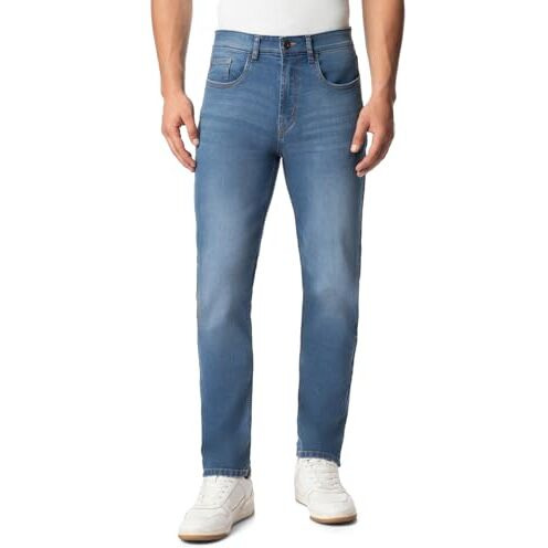 INKD Men's Regular Jeans (INKSS23MJN-010_Indigo-Azure Nile