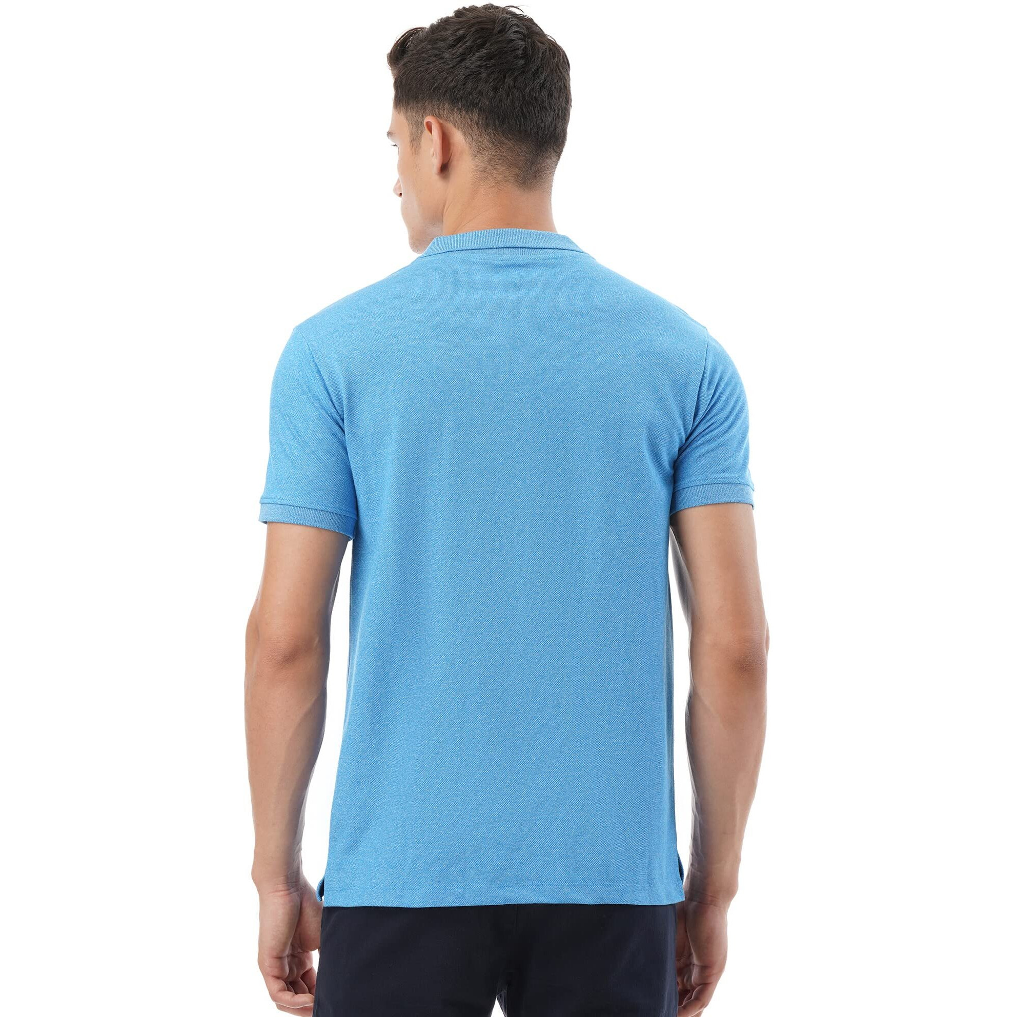 FYLTR Men's Solid Regular Fit Polo Shirt (FYLSS23MP-008_You Blue XXL)