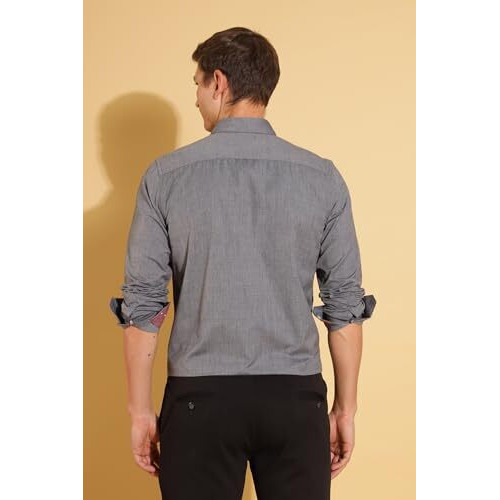 Formal Shirts for Men || Shirt for Men || Men Shirt (in, Alpha, S, Suave Slate)