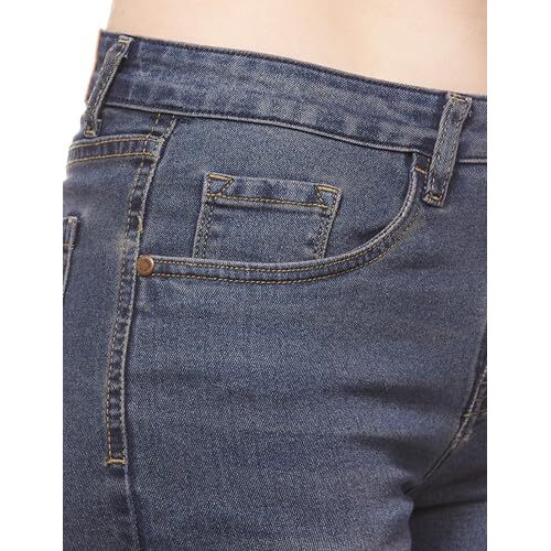 INKD Women's Straight Jeans (INKSS23WJN-019_Indigo-Copper Ink