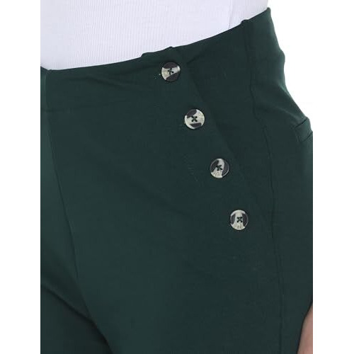 FYLTR Women's Relaxed Dress Pants (FYLAW24WP-503_Olive Dew