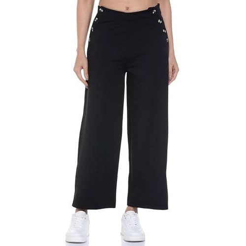 FYLTR Women's Relaxed Dress Pants (FYLAW24WP-503_Black Orchid