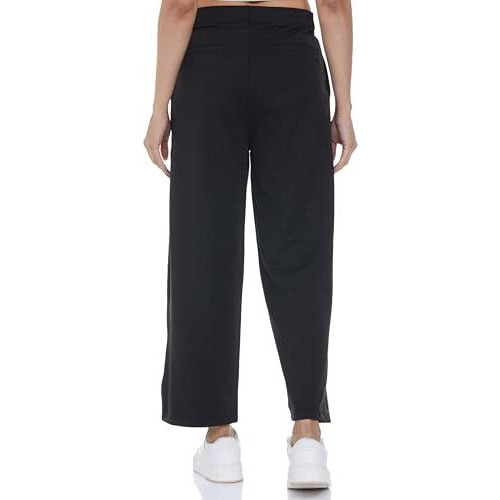 FYLTR Women's Relaxed Dress Pants (FYLAW24WP-503_Black Orchid
