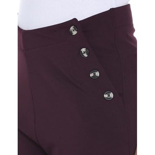 FYLTR Women's Relaxed Dress Pants (FYLAW24WP-503_Cocoa Brown