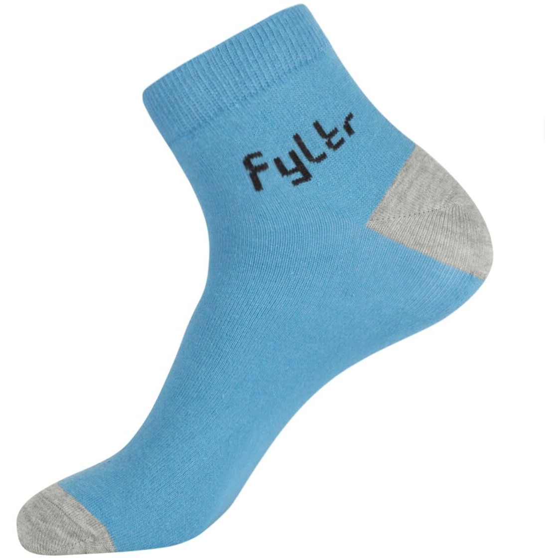 FYLTR Men's Cotton Blend Ankle Length Socks Solid Color | Pack Of 2 | Anti-Microbial | Anti-Odor (Blue,Maroon)