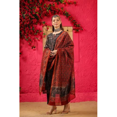Kurta Set For Women || 3pic Kurta For Women (SSP-244-277-278) (Multicolor, L)