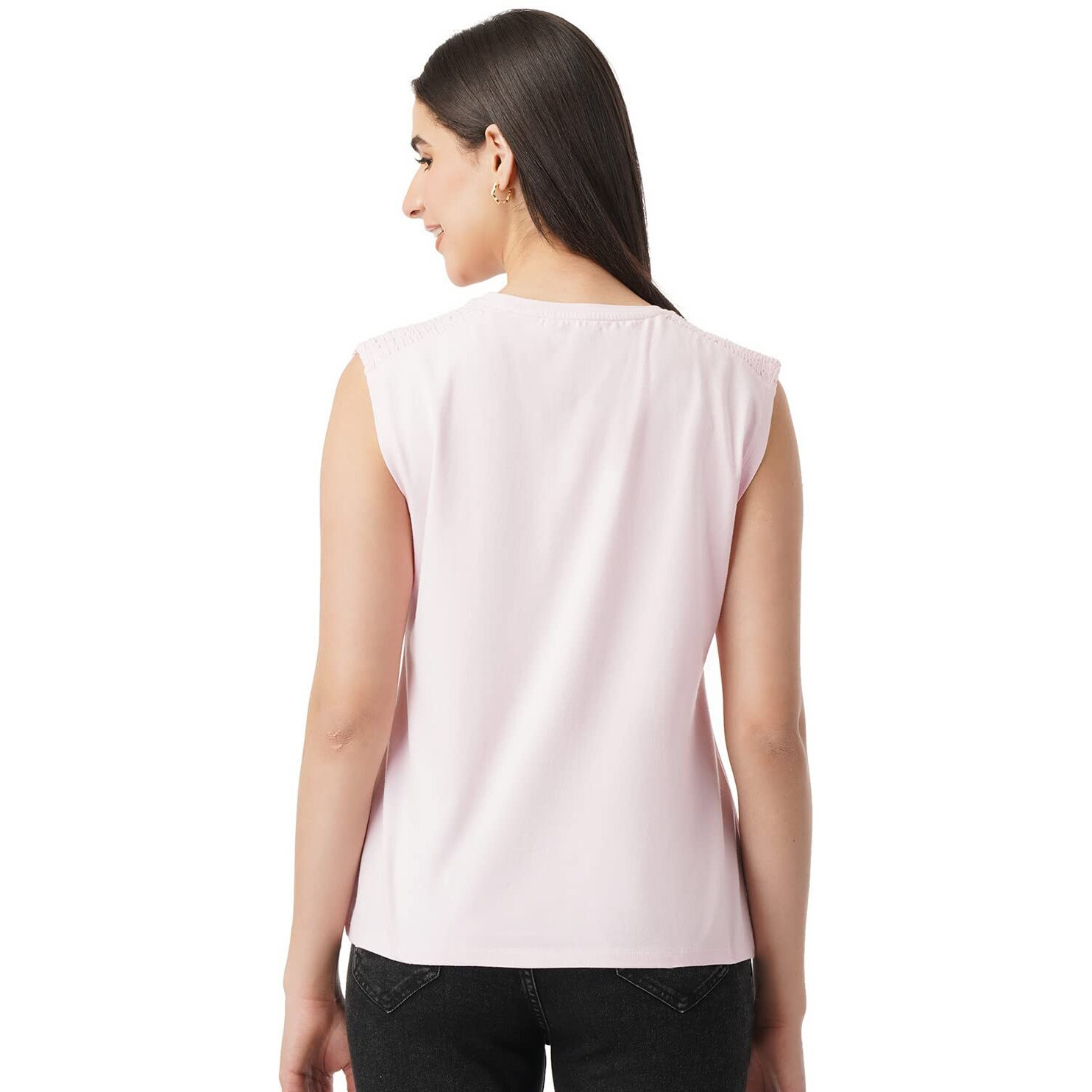 FYLTR Women's Solid Regular Fit Blouse (FYLSS23WKT-006_Very Berry M)