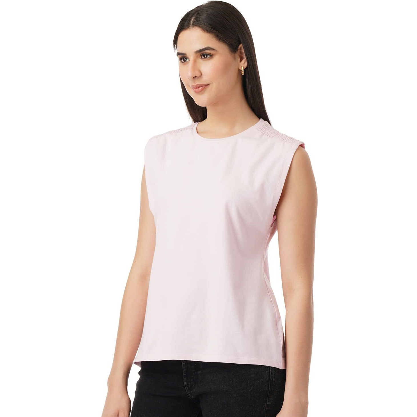 FYLTR Women's Solid Regular Fit Blouse (FYLSS23WKT-006_Very Berry M)
