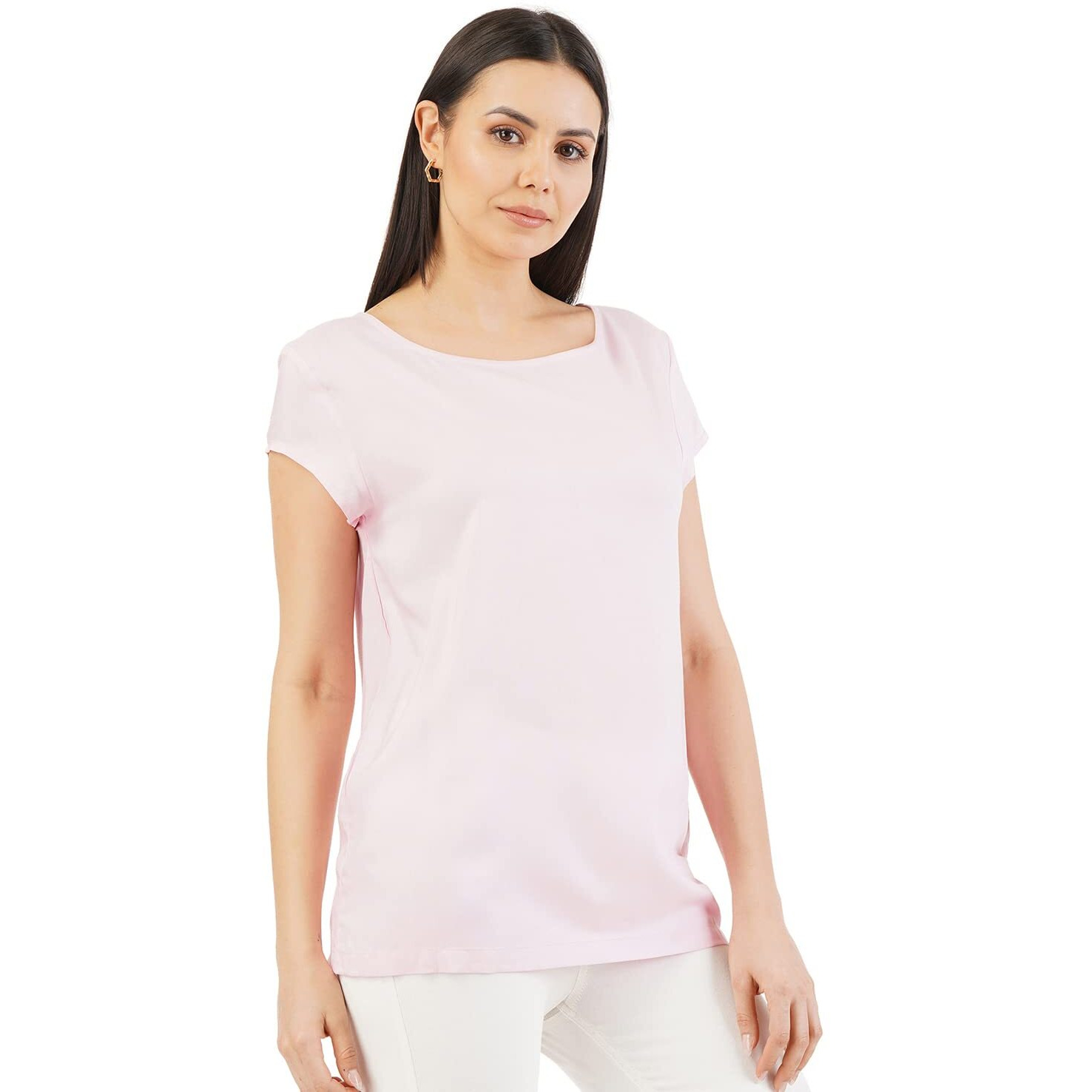 FYLTR Women's Solid Regular Fit Blouse (FYLSS23WB-017_Very Berry XL)