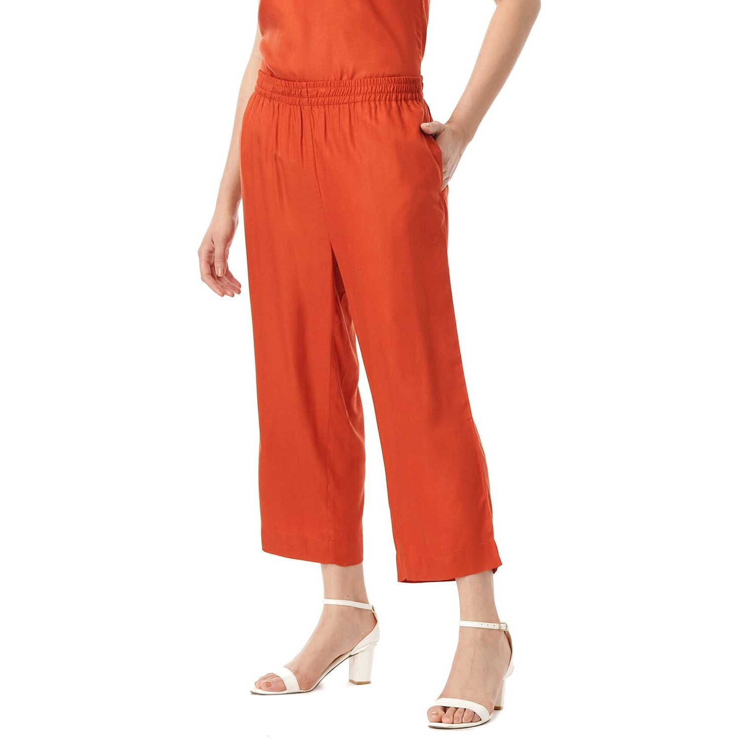FYLTR Women's Regular Pants (FYLSS23WP-028_Slay Clay_28)