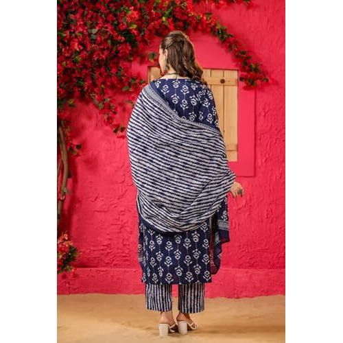 Kurta Set For Women || 3 Pic Kurta For Women (SP-245-247) (Blue, M)