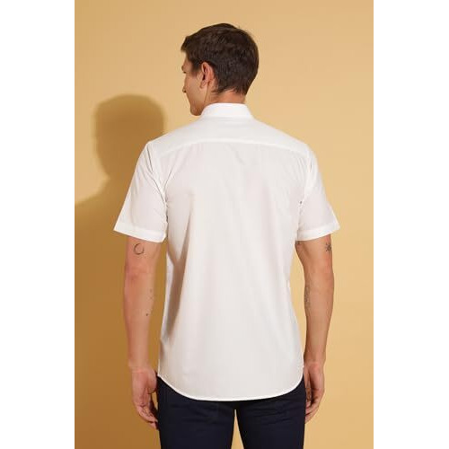 FYLTR Shirts for Men || Half Slevee Shirt || Men Shirt (in, Alpha, 2XL, Elegant Ecru)