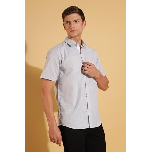 FYLTR Shirts for Men || Half Slevee Shirt || Men Shirt (in, Alpha, XL, Graphite Grace)