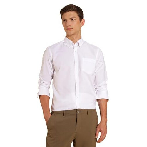 Formal Shirts for Men || Shirt for Men || Men Shirt (in, Alpha, S, Crisp Ivory)