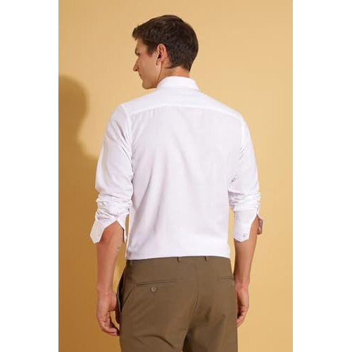 Formal Shirts for Men || Shirt for Men || Men Shirt (in, Alpha, S, Crisp Ivory)
