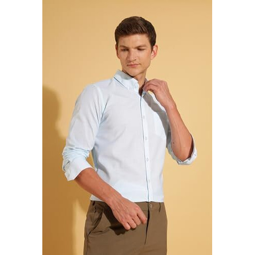 Formal Shirts for Men || Shirt for Men || Men Shirt (in, Alpha, XL, Glacier Blue)