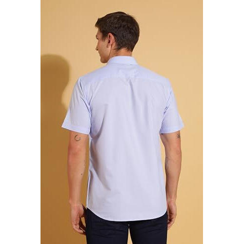 FYLTR Shirts for Men || Half Slevee Shirt || Men Shirt (in, Alpha, S, Executive Blue)