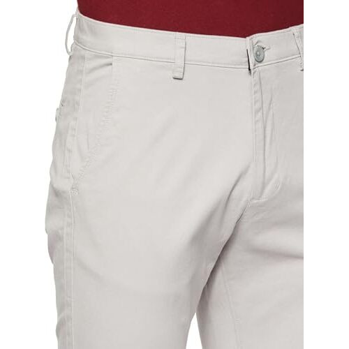 FYLTR Men's Regular Khakis (FYLSS23MK-004_Grey-Tastic