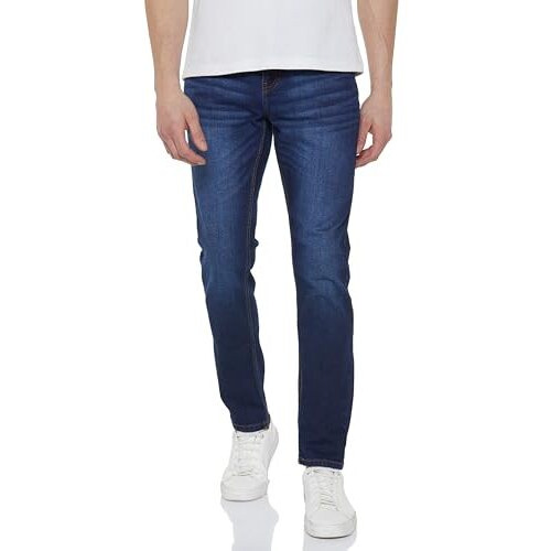 INKD Men's Regular Jeans (INKSS23MJN-011_Inkwell Indigo