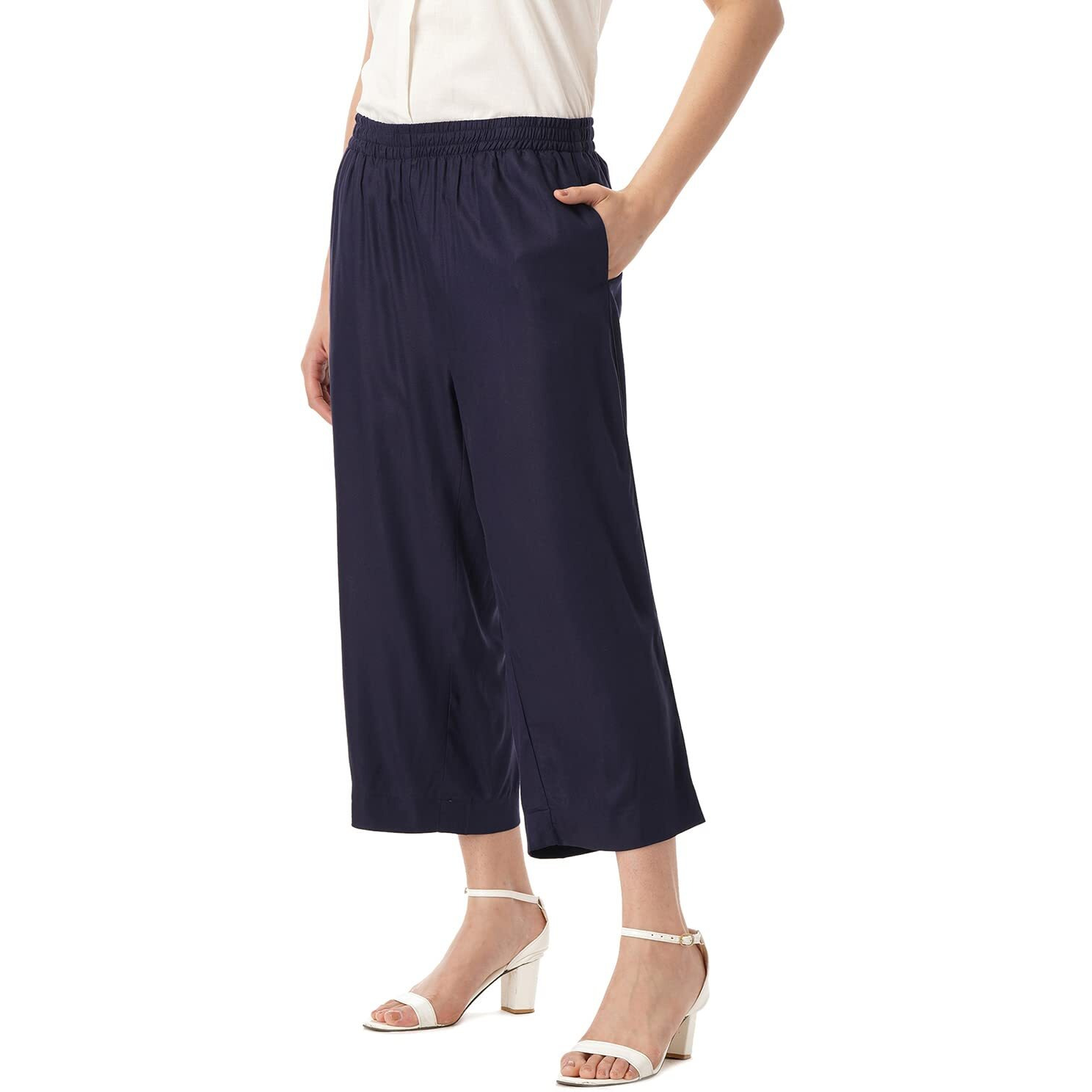 FYLTR Women's Regular Pants (FYLSS23WP-028_Heavy Navy_28)