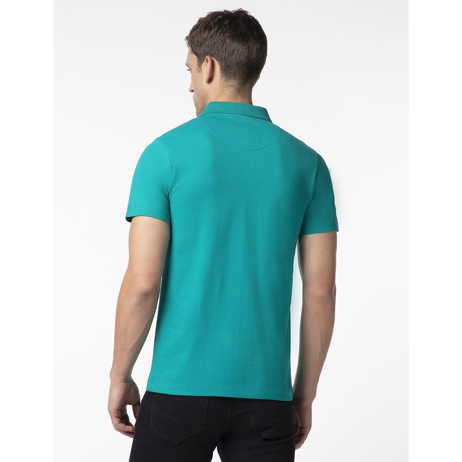 FYLTR Men's Solid Regular Fit Polo Shirt (FYLAW23MP-004_Legion Teal S)